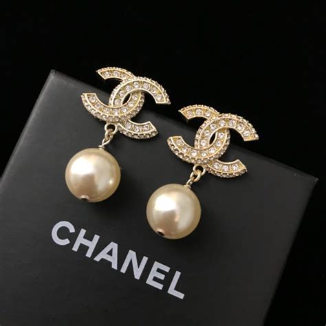 chanel earring diamond|chanel diamond earrings cc price.